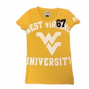 Women’s PINK WVU tee